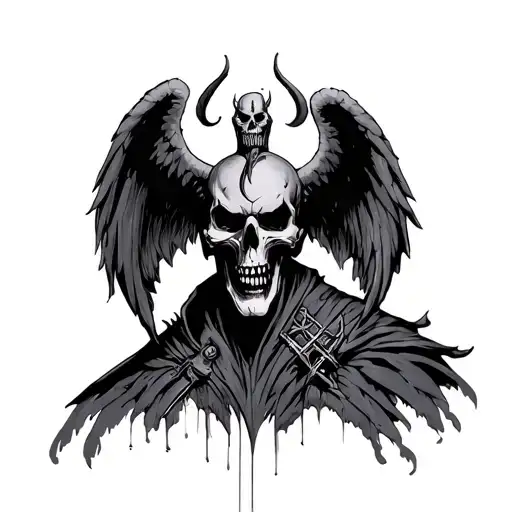 Hellboy 2 Angel of Death  tattoo design idea