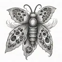 a moth to a flame tattoo design idea