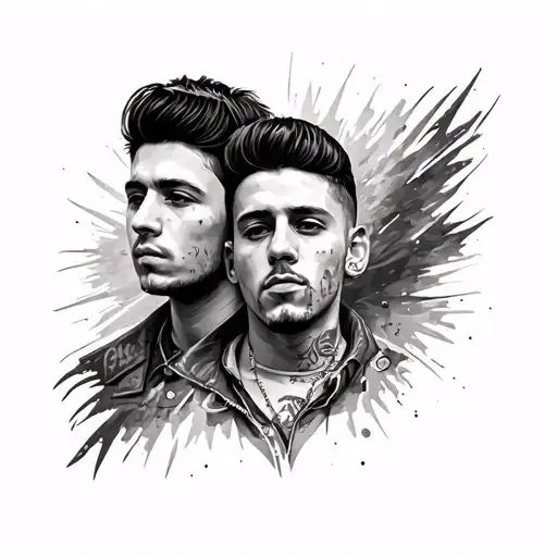 oasis Arctic monkeys tattoo design idea