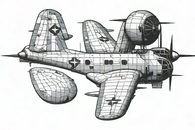 p-3 orion aircraft tattoo design idea