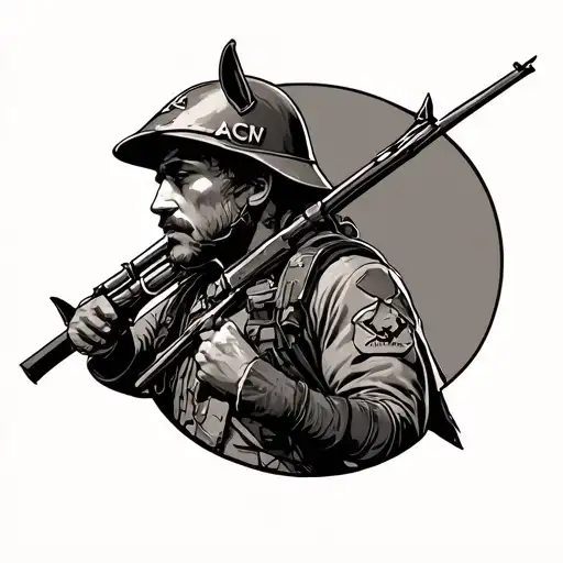 19D Cavalry Scout tattoo design idea