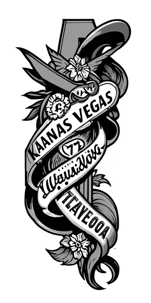 Oklahoma Wyoming Las Vegas Kansas city tattoo design idea