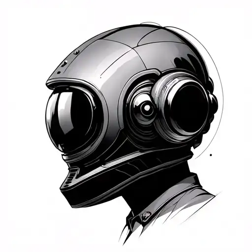 Daft punk discovery inspired tattoo design idea