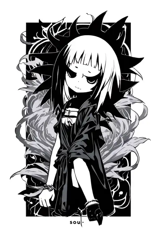 Soul eater anime tattoo design idea