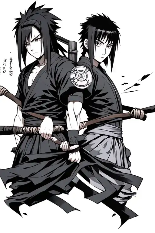 Itachi Uchiha, Saske Uchia and Shisui Uchia tattoo design idea