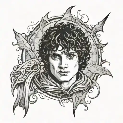 Frodo flash design tattoo design idea