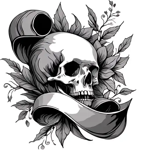 Scroll tattoo design idea