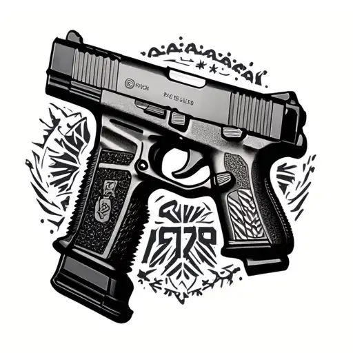 Glock 19 tattoo design idea