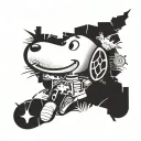 Snoopy tattoo design idea