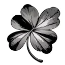 5 Leaf Clover tattoo design idea