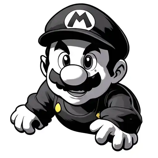 boo from Mario tattoo design idea