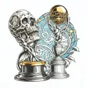 oscar trophy and 33 tattoo design idea