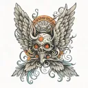 wings tattoo dangerous tattoo design idea