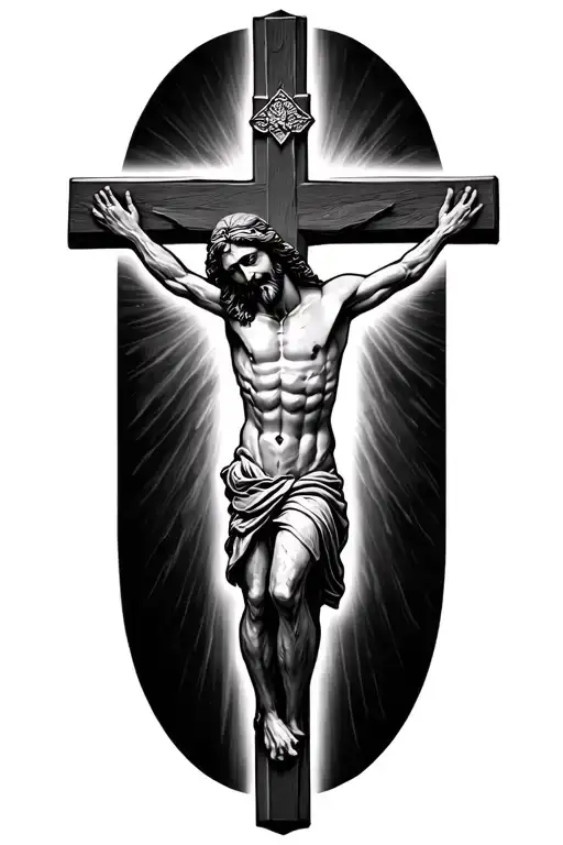 wrist crucifix jesus cross tattoo design idea