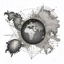 Latitude And Longitude tattoo design idea