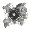Latitude And Longitude tattoo design idea