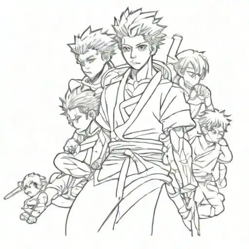 family jujutsu kaisen tattoo design idea