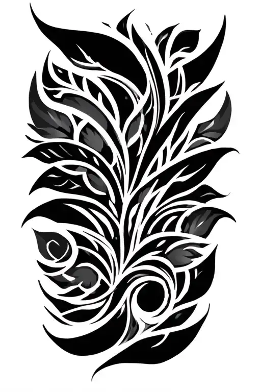 Filipino tribal sleeve tattoo design idea