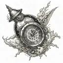 time bomb tattoo design idea
