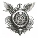 time bomb tattoo design idea