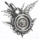 time bomb tattoo design idea