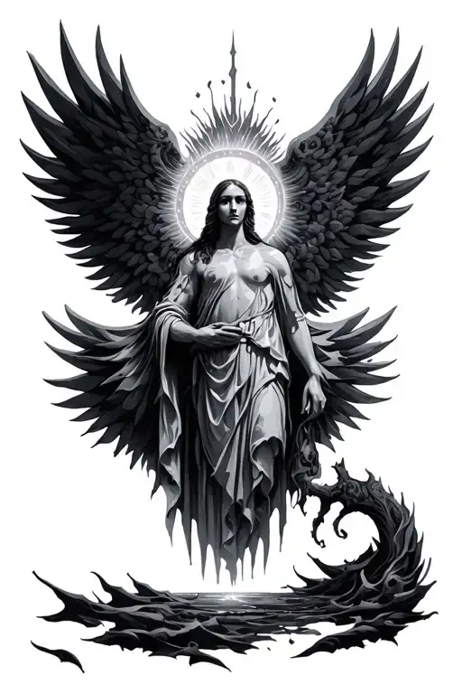heaven gates tattoo design idea