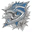 Vancouver canucks Toronto Bluejays tattoo design idea