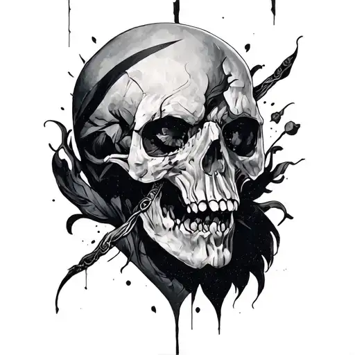 Betrayal greyscale tattoo design idea
