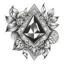 pressure and diamonds tattoo design idea