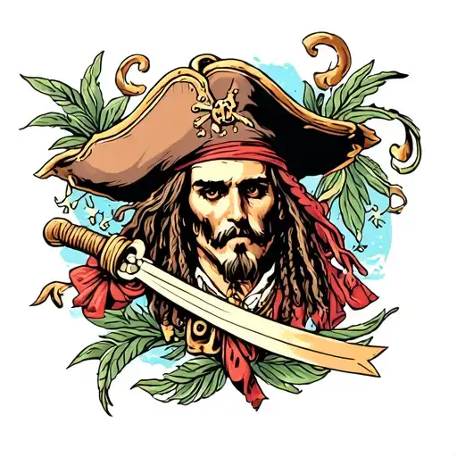 pirates of the caribbean tattoo design idea