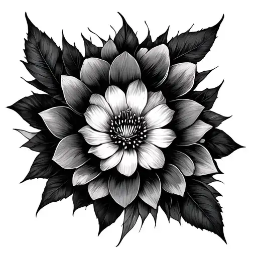 Negative Space tattoo design idea
