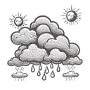 rain cloud tiny with a thunderbolt tattoo design idea