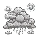 rain cloud tiny with a thunderbolt tattoo design idea