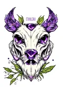 zach pisces feb amethyst tractor tattoo design idea