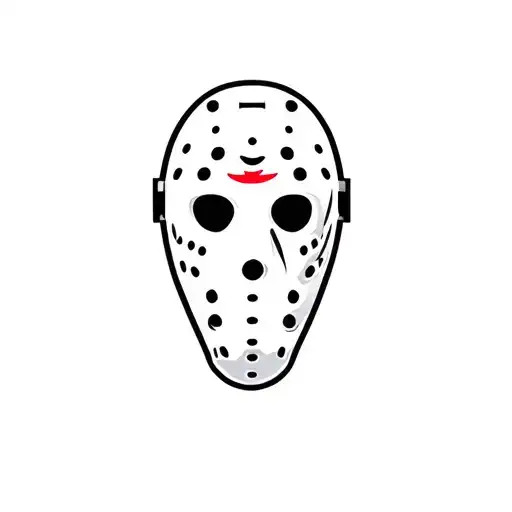 Hockey goalie mask tattoo design idea