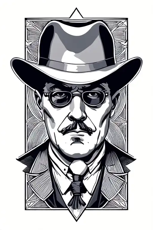 Gangster Monopoly Man tattoo design idea