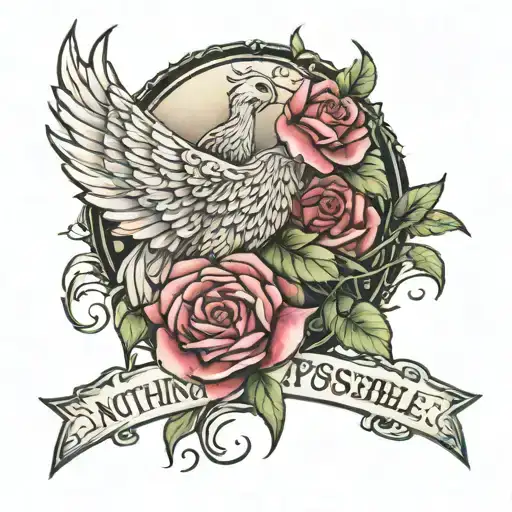 nothing is impossible  tattoo design idea