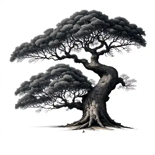 boab tree tattoo design idea