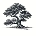 boab tree tattoo design idea
