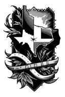 Texas theme tattoo tattoo design idea