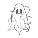 ghost tattoo design idea