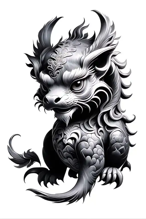 pixiu micro realism tattoo tattoo design idea