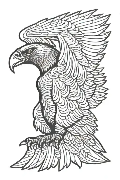 andean condor flying tattoo design idea