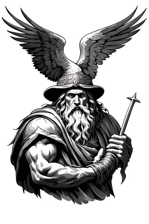 biblical character samson related sleeve tattoo design idea