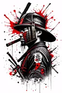 samurai rapper tattoo tattoo design idea