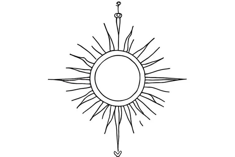 Cancer zodiac and morning sun tattoo design idea