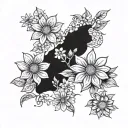 New Zealand Australia daisys tattoo design idea