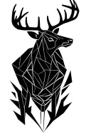 Stag tattoo design idea