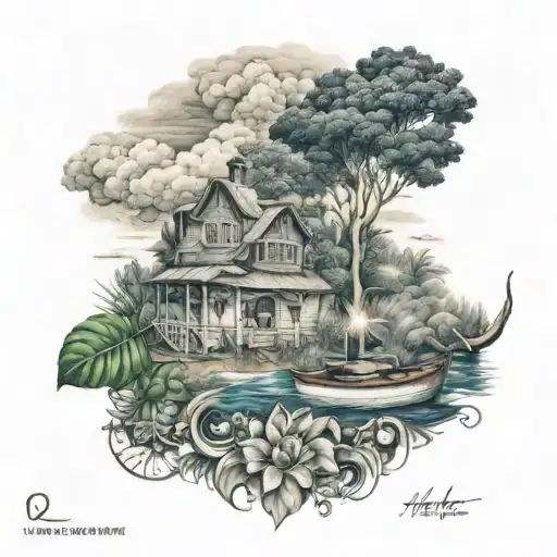 Suriname and Holland combined tattoo design idea