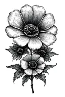 wallflower tattoo design idea